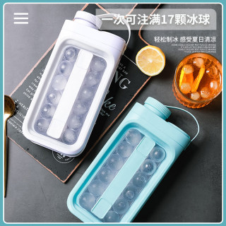 冰格模具圆形创意制冰水壶家用储冰盒硅胶冰箱冻冰球冰块袋神器