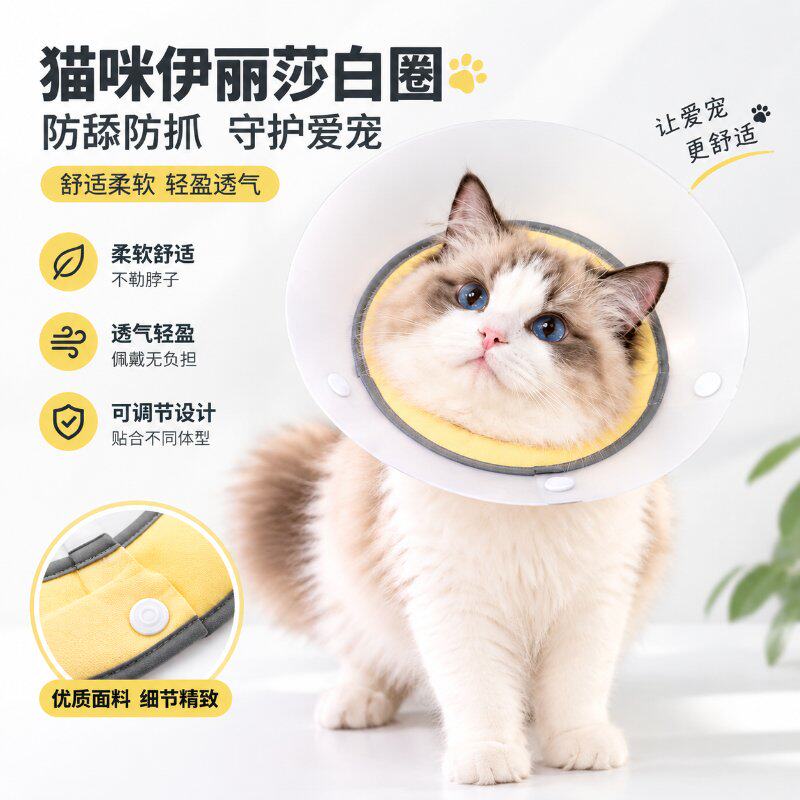 宠物伊丽莎白圈猫咪绝育护理项圈狗狗美容脖圈防舔咬中小型犬头套