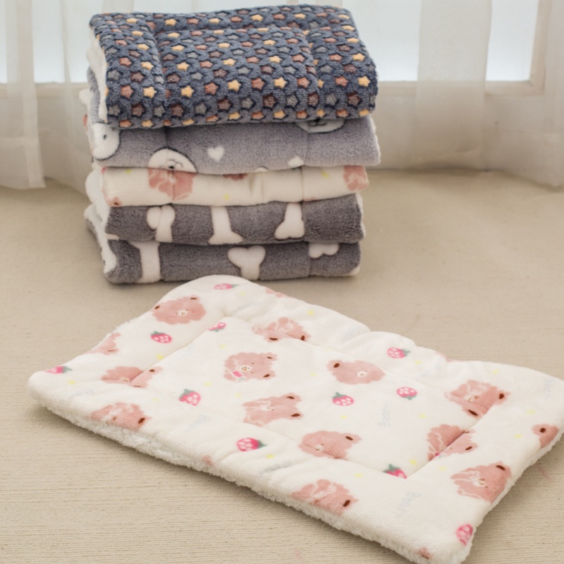 狗垫子猫垫子宠物睡觉用垫子毛毯猫咪毯子地垫睡垫法兰绒冬季狗窝