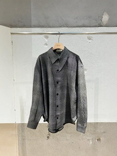 格紋 PTK風(fēng)格 特殊面料肌理感 tension 25ss拉力襯衫 shirt