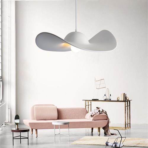 网红北欧简约创意帽子吊灯艺术草帽现代客厅餐厅意大利设计师灯具