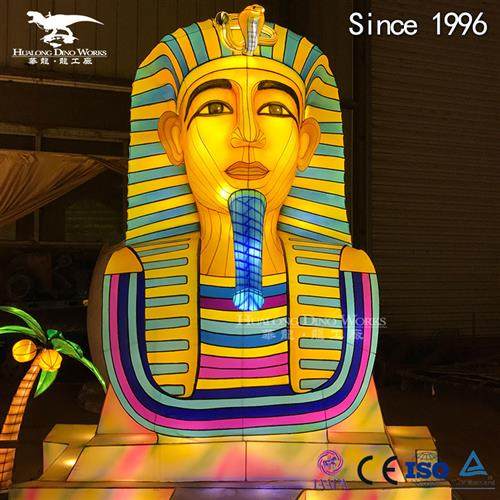 夜游彩灯花灯自贡灯会厂家制作埃及法老全手工不夜城项目装饰