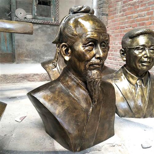 校园文化名人屈原雕像祖冲之雕塑朱熹李白司马迁胸像定制人物雕塑 - 实物图