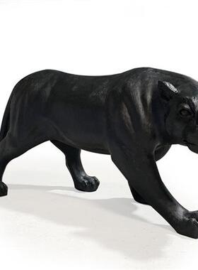 户外仿真大型雪豹子雕塑景区公园林玻璃钢景观动物模型装饰摆件