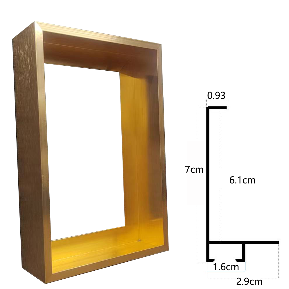 简约铝合金画框相框型材线条油画框立体画油画框架数字油画框裱框