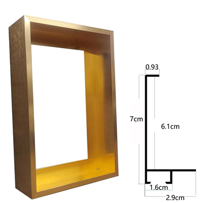 简约铝合金画框相框型材线条油画框立体画油画框架数字油画框裱框