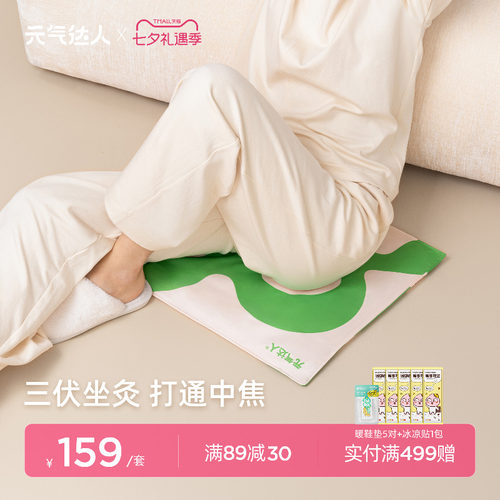 元气达人电热艾灸坐垫红花玫瑰