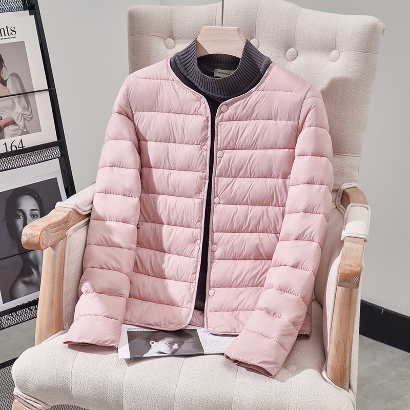 加绒加厚修身棉衣女短款秋冬季2025新款内胆棉服保暖打底羽绒外套