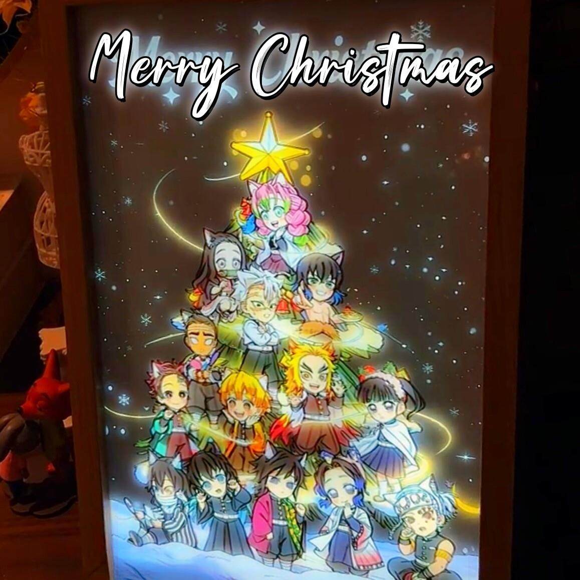 鬼灭之刃圣诞树小夜灯led