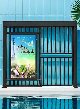 栅简智能EEP金属全自动通道电动栏约门户外门刷卡平移厂家加工