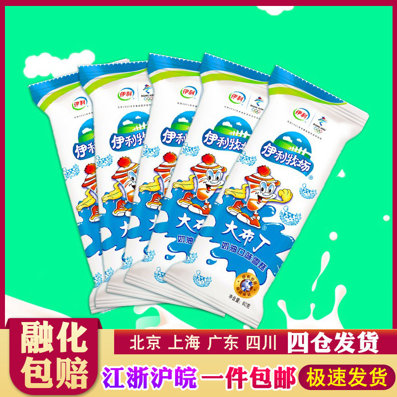 【40支】伊利 大布丁雪糕童年回忆奶油口味冰淇淋冷饮60g/支 网红