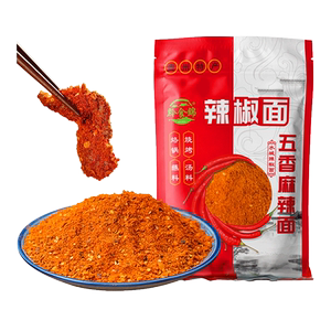 黔食锦贵州麻辣辣椒面500g烧烤调料加辣蘸料烤肉蘸加麻干碟蘸料