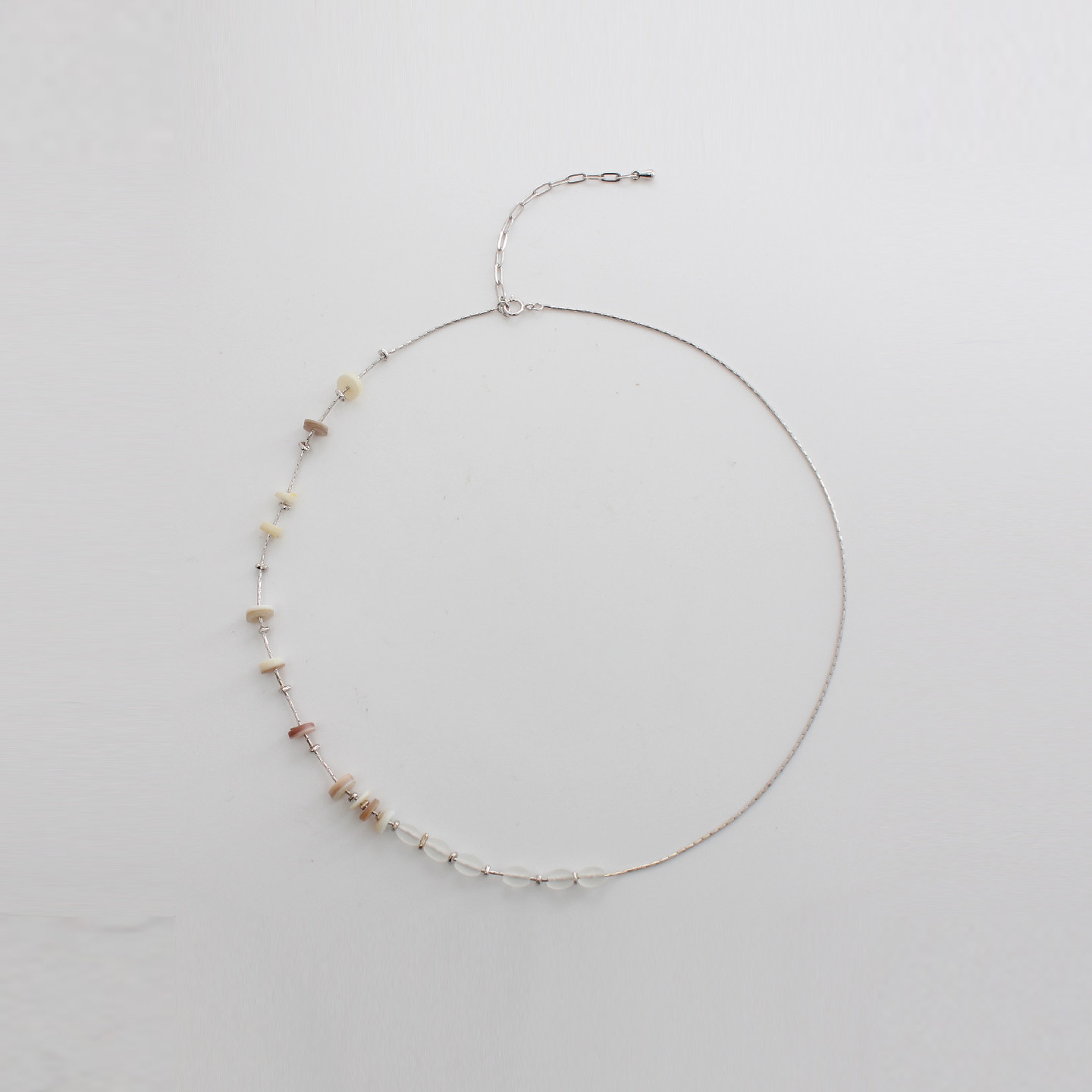 SUSISOMOS天然贝壳老琉璃贝母链