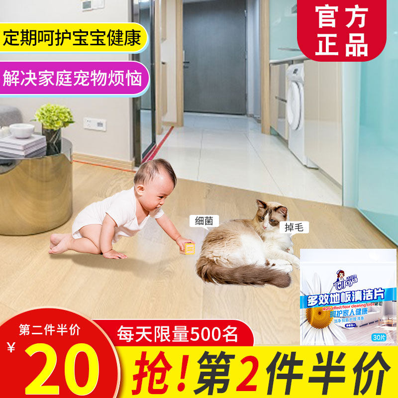 【呵护宝宝，解决宠物烦恼】多效清洁剂片家用神器瓷砖地板新香型