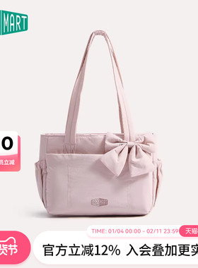 bagsmart托特包轻便行李袋百搭通勤上课电脑包手提包轻便单肩包女