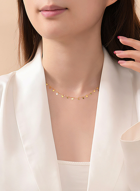 新款欧美风星星项链轻奢百搭气质