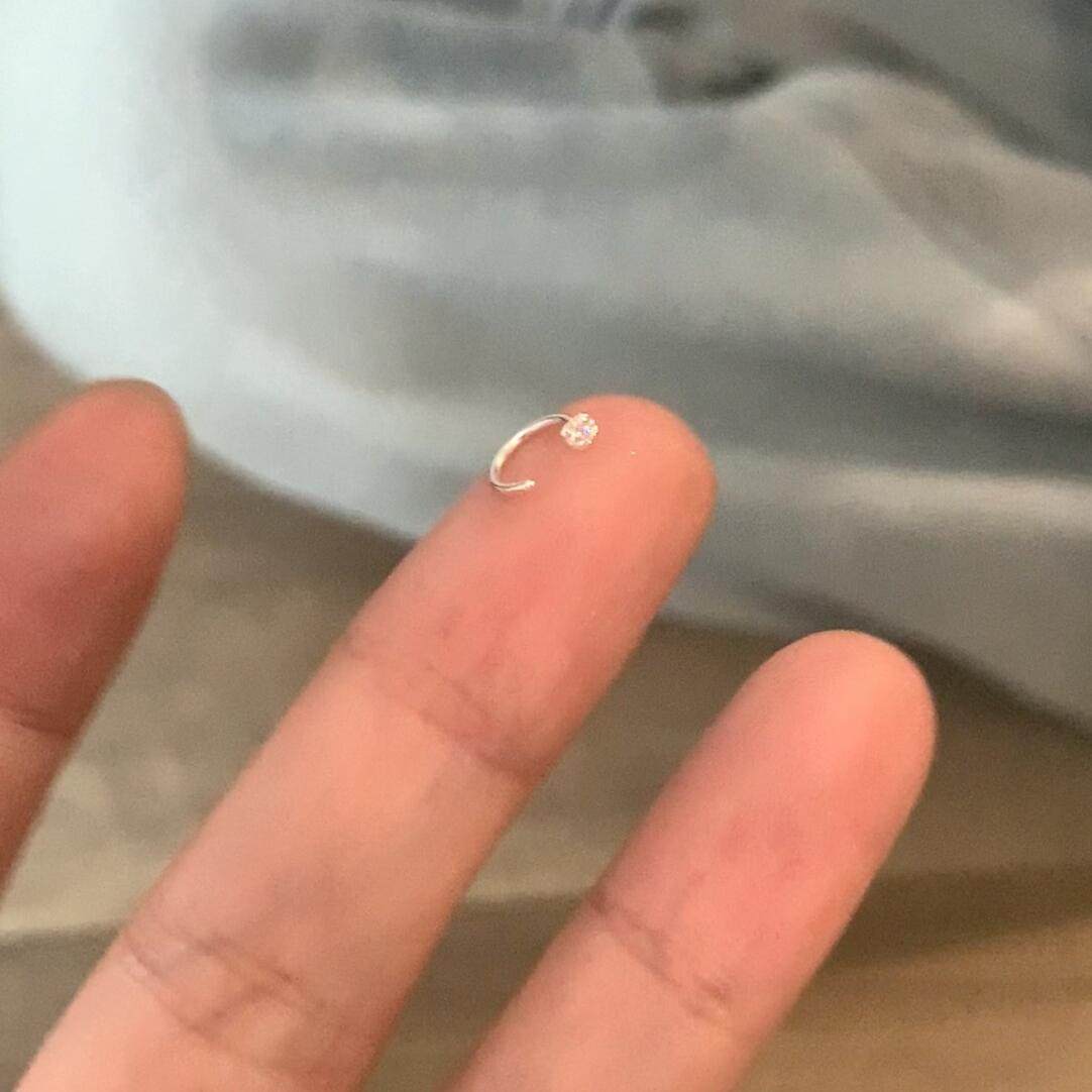 正品S999纯银耳骨钉耳钉女睡觉免