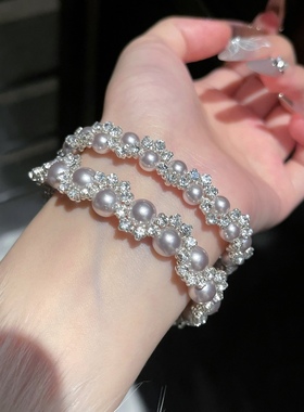 「晚宴时刻」施家珍珠手链轻奢