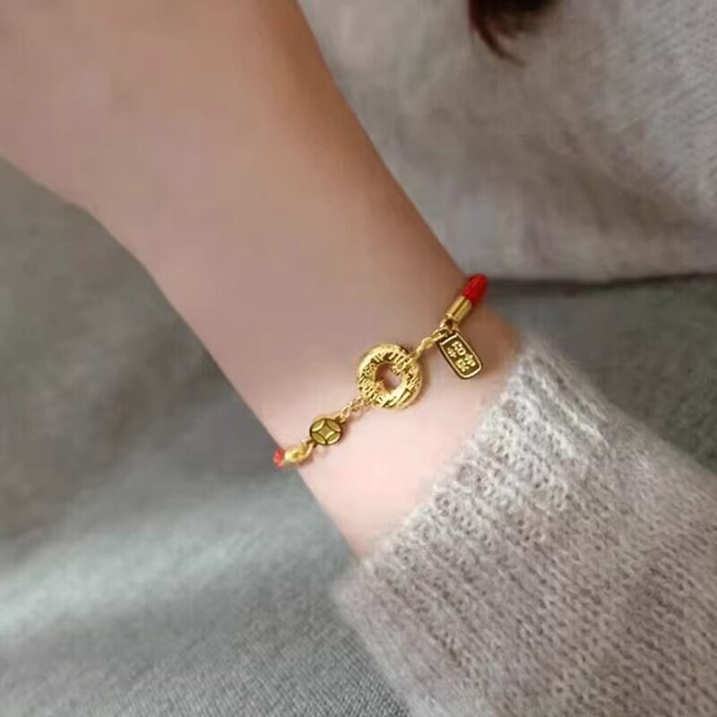 招财本命年红绳手链秋冬编织绳