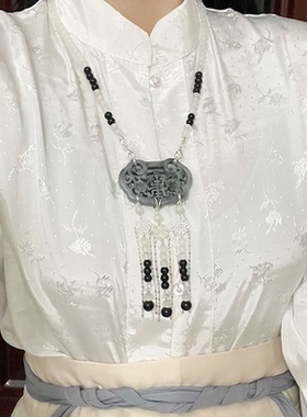 汉服璎珞背云长流苏吊坠项链