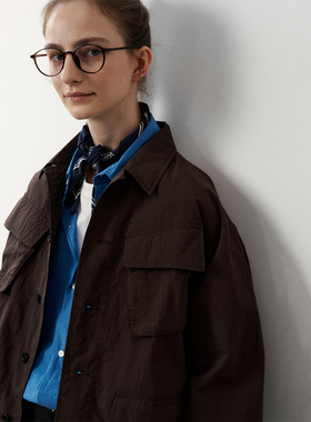 WHIMIN 轻便通勤工装夹克易打理多口袋外套男女同款