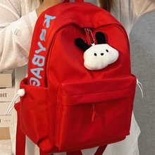 小书包初中女生小学生小背包旅行出游小众女生书包2025新款高中生高颜值耐脏防水结实大容量耐用女双肩背包