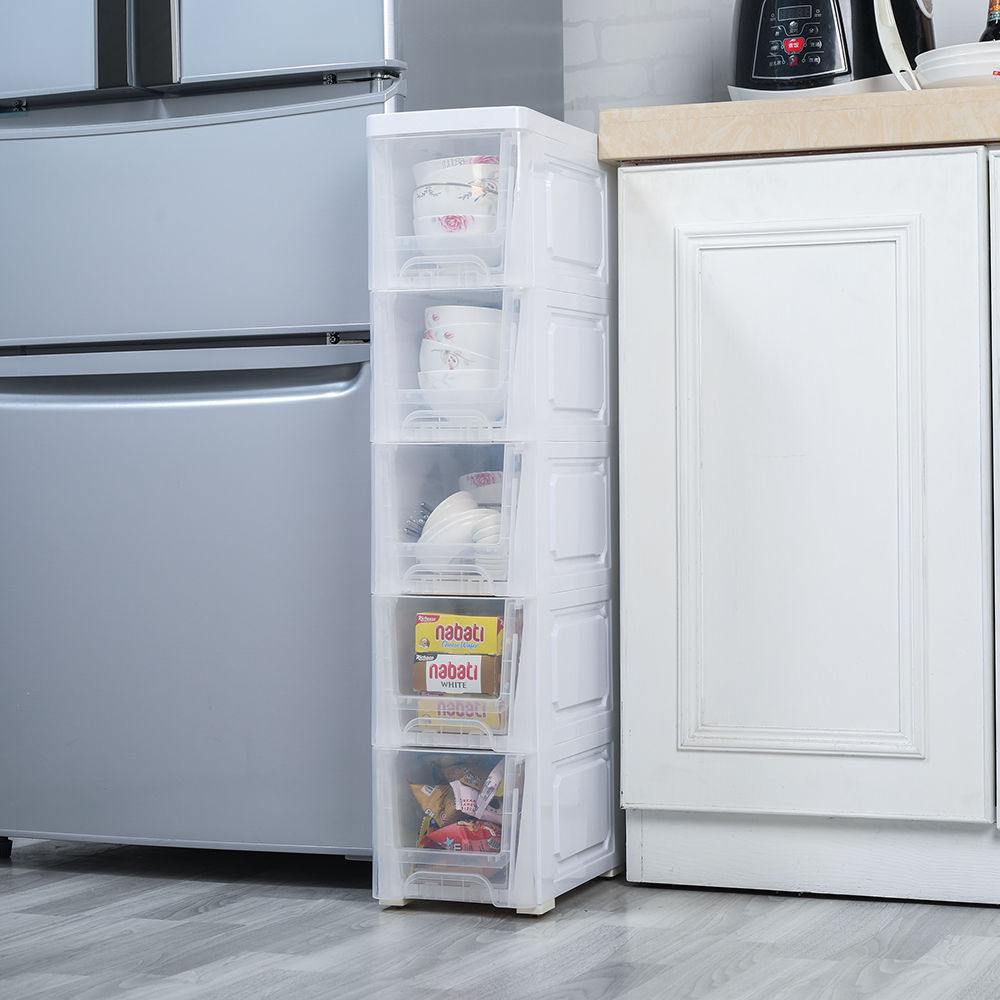 18/24cm宽夹缝收纳柜子抽屉式厨房置物架窄卫生间缝隙储物收纳箱