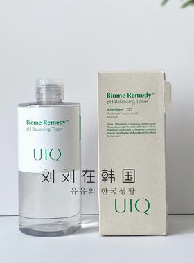 韩国直采-韩国小众UIQ弱酸性PH平衡爽肤水祛痘可湿敷