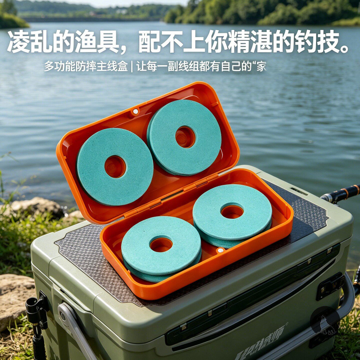 主线盒大线轴泡沫钓鱼主线组垂钓渔具线圈多功能子线盒鱼线收纳盒