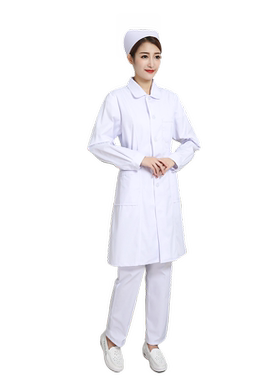护士服短袖长袖女圆领三件套装