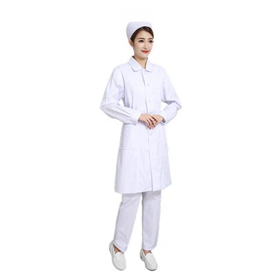 护士服短袖长袖女圆领三件套装