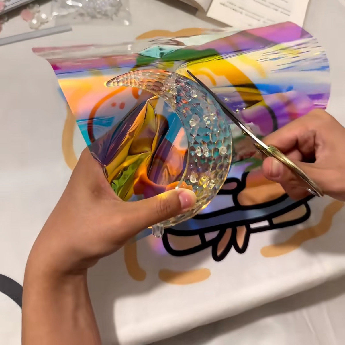 创意闺蜜生日礼物女diy月亮小夜材料包水月蝴蝶气氛灯情侣送女友