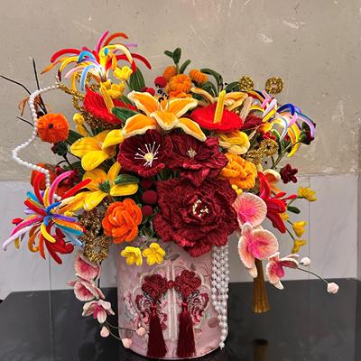 扭扭棒福桶|新年的第一抹红