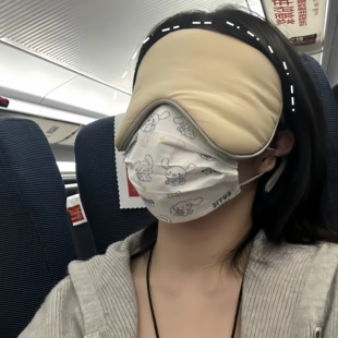 眼罩睡眠遮光旅行长途睡觉神器寝室宿舍温凉双面眼罩男女通用