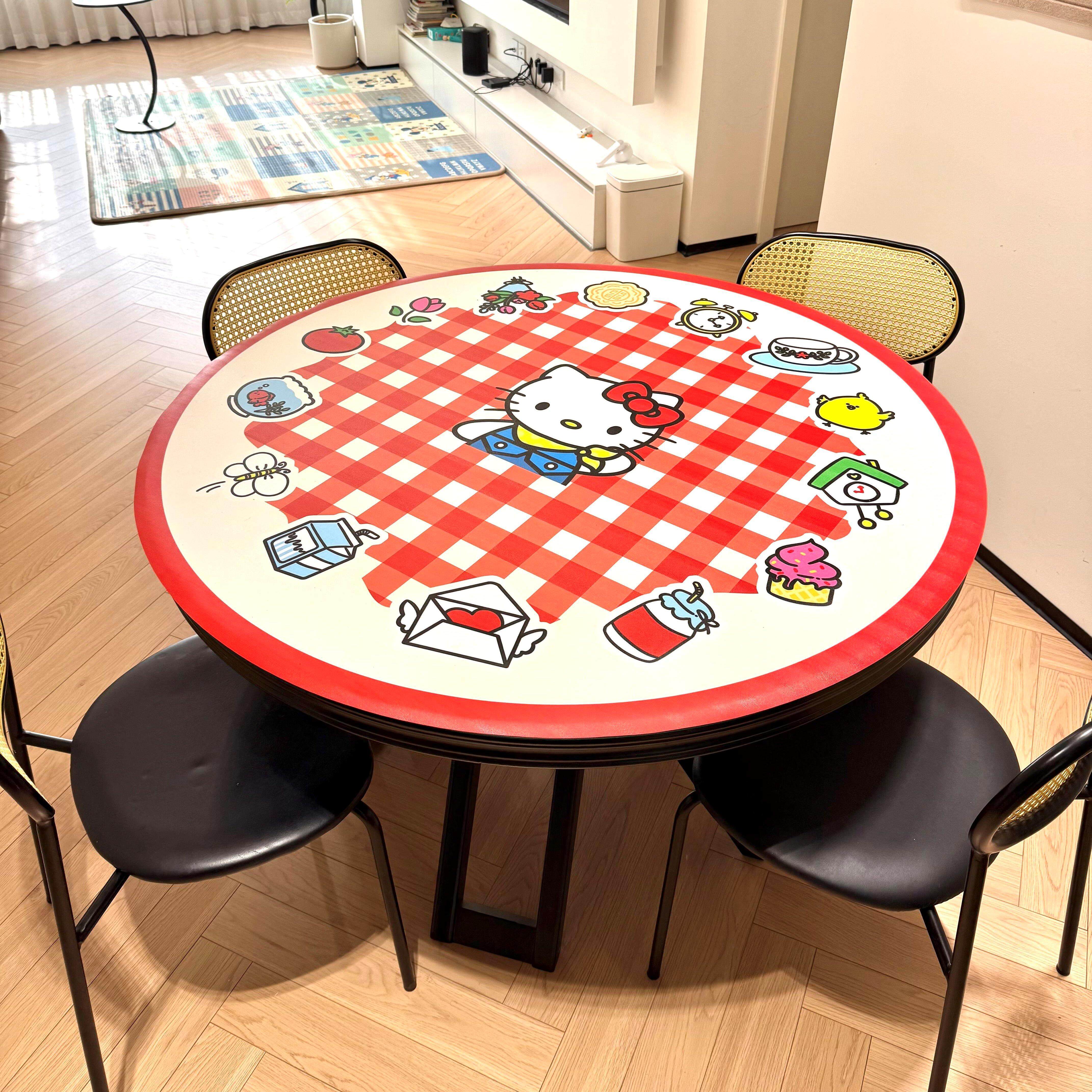 少女心Hellokitty桌布卡通高颜值革垫韩系ins风防水防油餐桌垫,居家布艺,桌布,淘宝优惠券,粉丝福利购,淘宝优惠卷