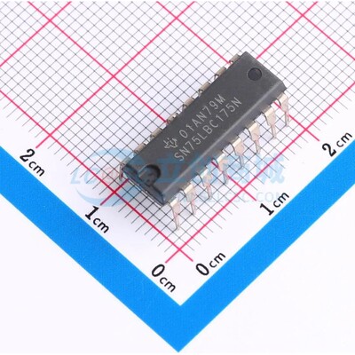 SN75LBC175N PDIP-16 RS-485/RS-422芯片 TI全新正品原装 电子元