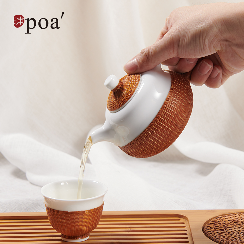 浦中式景德镇白瓷非遗茶壶礼盒