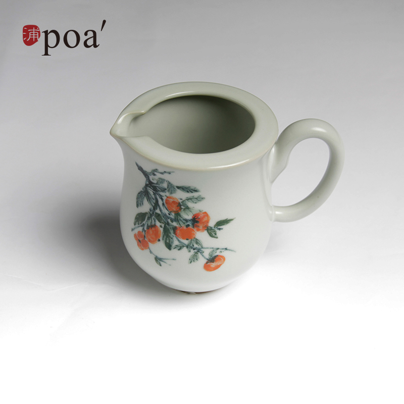 「浦poa」张振昌手绘有把茶海杯子