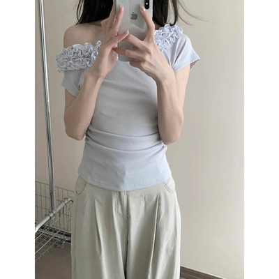 韩里气夏季绝美漂亮小上衣