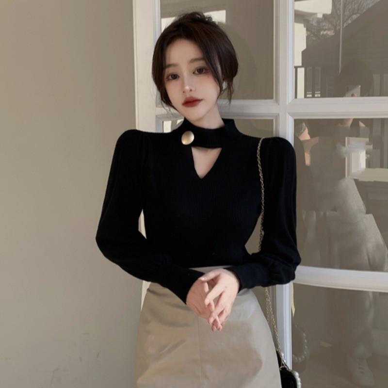 独特设计感小众打底衫针织爆款