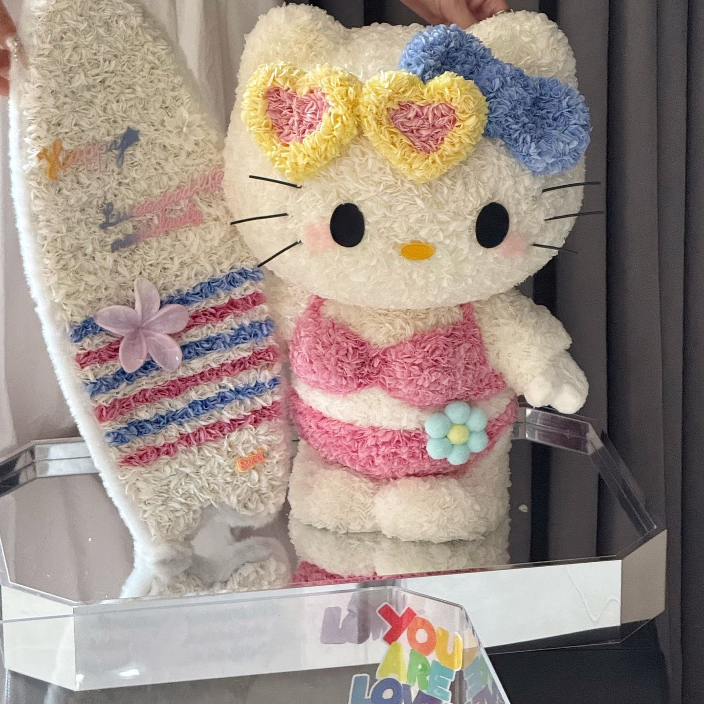 HelloKitty永生花KT凯蒂情人节礼物生日礼物纪念日摆件送女友老婆