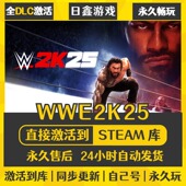 全球激活入库PC CDKEY全DLC国区全球区兑换码 WWE2K25 STEAM激活码