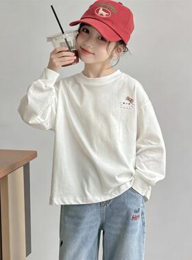 女童长袖T恤春秋季新款韩