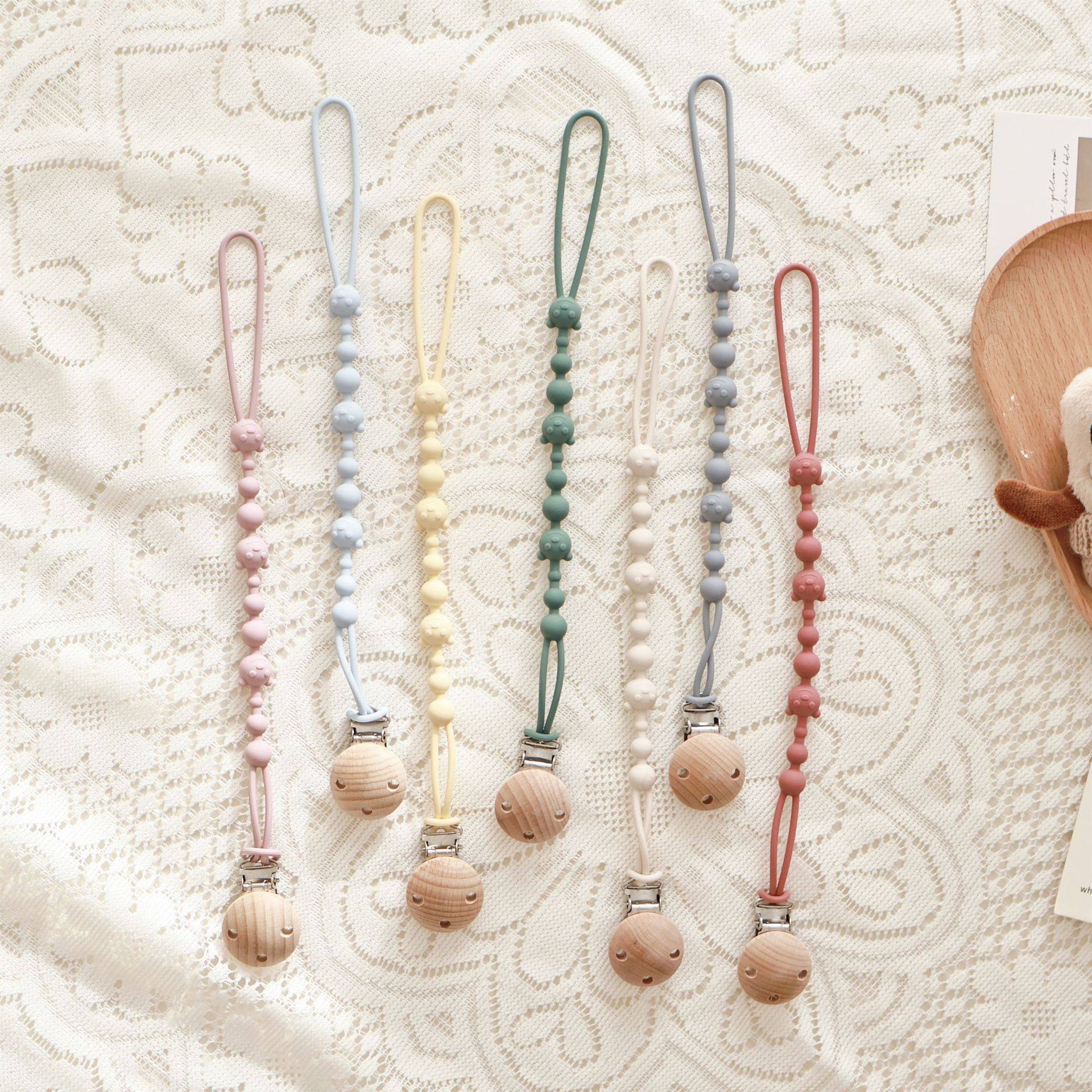 ins北欧婴儿奶嘴防掉炼 儿童食品级硅胶安抚炼 宝宝磨牙牙胶挂绳,婴童用品,奶嘴链,淘宝优惠券,粉丝福利购,淘宝优惠卷