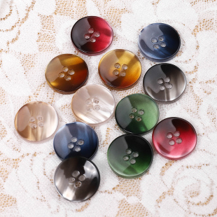 配件钮扣渐变色扣子 纽扣圆形百搭风衣大衣上衣女羊绒衣服毛衣开衫