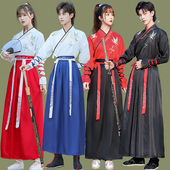 汉服男女中国风古装 武侠剑客情侣高中学生运动会班服套装 毕业照