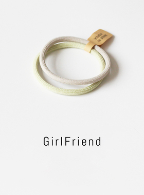 2根装橡皮筋高弹力耐用扎头发加粗发圈简约皮套女头绳发绳绑马尾