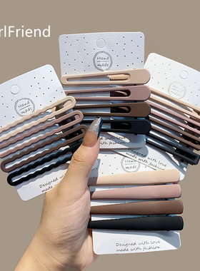 美拉德发夹边夹侧边刘海夹前额碎发夹头发小夹子女头饰发卡鸭嘴夹