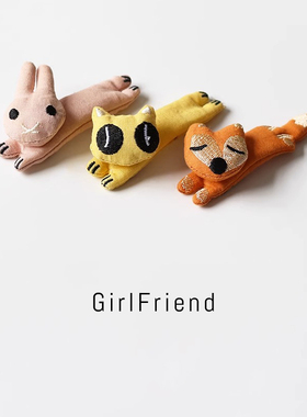 玩偶可爱发夹碎发夹边夹侧边刘海夹前额趣味夹小夹子头饰儿童bb夹