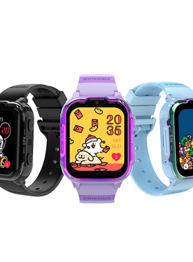 4G最新跨境外文儿童智能手表GPS定位视频微聊国外紫色视频学习